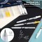 Gold, Silver & White Gel Pens – 12-Pack Extra Fine 0.8mm Metallic Gel Ink Pens for Black Paper, Drawing, Sketching, Scrapbooking, Bullet Journals – Leahi